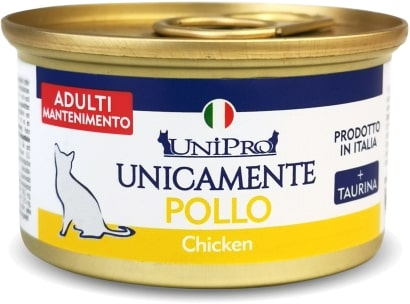 Unipro - Alimento Monoproteico al Pollo per Gatti 85g Unipro - Alimento Monoproteico al Pollo per Gatti 85g